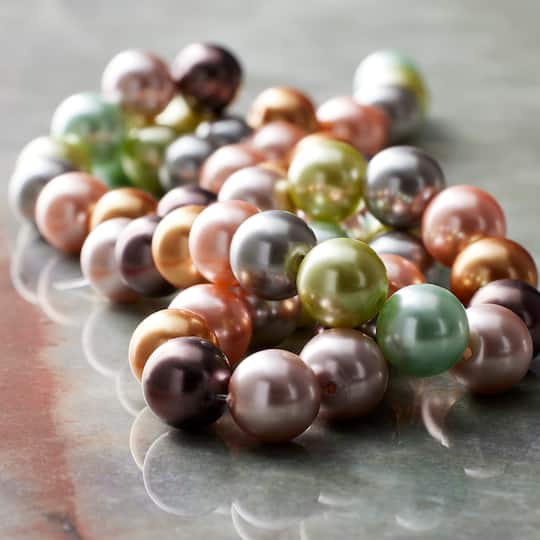 Multicolored Glass Pearl Beads, 10mm by Bead Landing™